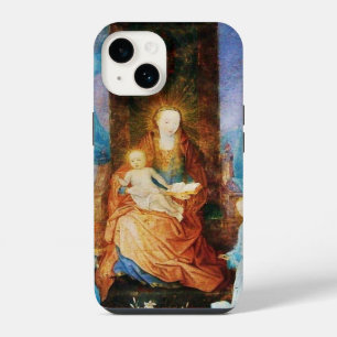 VIRGIN WITH CHILD CONCERT OF ANGELS IN BLUE iPhone 14 CASE