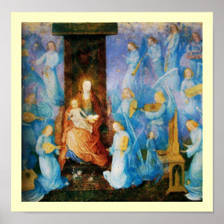VIRGIN WITH CHILD - CONCERT OF ANGELS POSTER