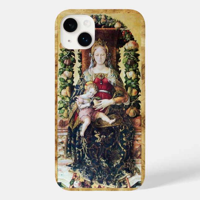 VIRGIN WITH CHILD , Parchment Case-Mate iPhone Case (Back)
