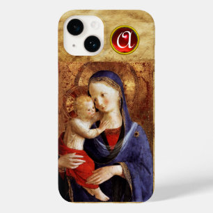 VIRGIN WITH CHILD  Red Ruby Monogram Case-Mate iPhone 14 Case
