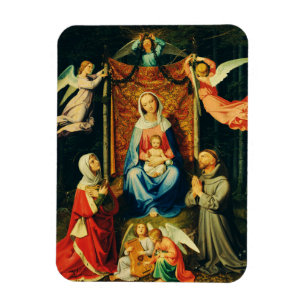 Virgin with Child, St. Adelheid and St. Francis Magnet