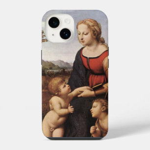 Virgin with Jesus and St. John by Raphael iPhone 14 Case