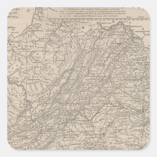 Virginia 10 square sticker (Front)