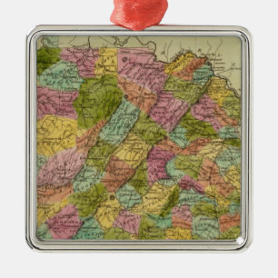 Virginia 2 metal tree decoration