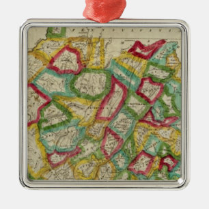Virginia 3 metal tree decoration