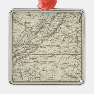 Virginia 4 metal tree decoration