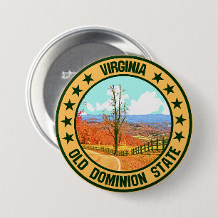 Virginia 7.5 cm round badge