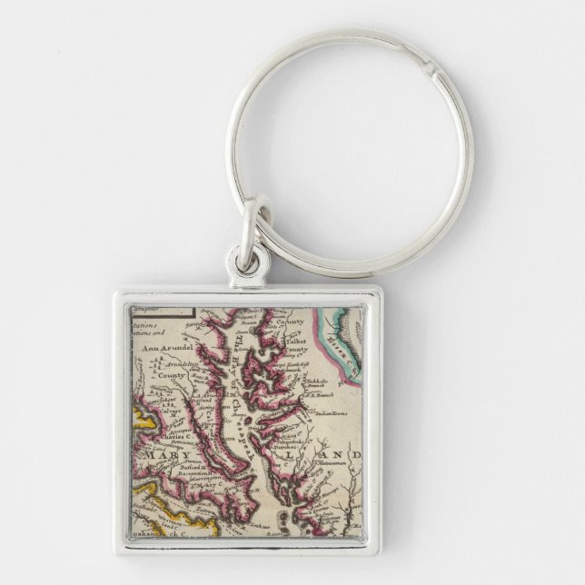 Virginia and Maryland Key Ring (Front)