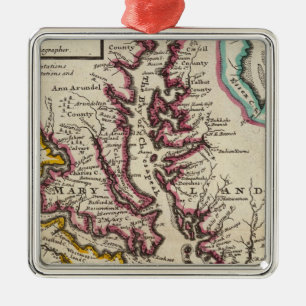 Virginia and Maryland Metal Tree Decoration