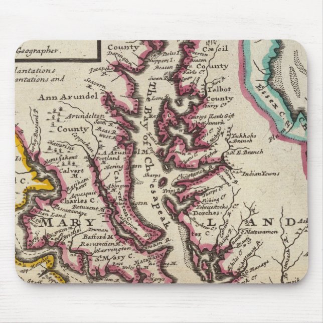 Virginia and Maryland Mouse Pad (Front)