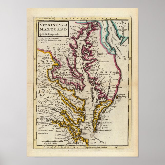 Virginia and Maryland Poster (Front)