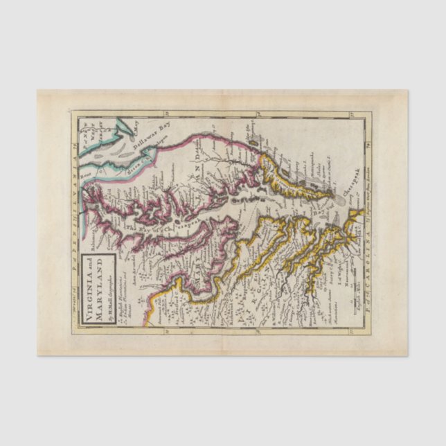 Virginia and Maryland Tissue Paper (Front)