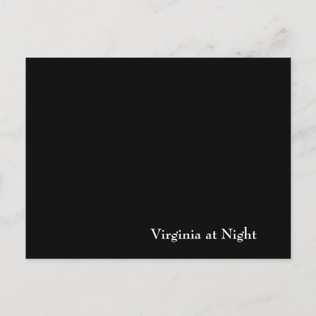 Virginia at Night Postcard (Front)