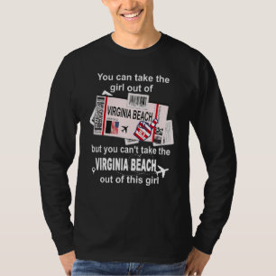 Virginia Beach Boarding Pass Virginia Beach Girl T-Shirt