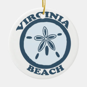 Virginia Beach. Ceramic Tree Decoration