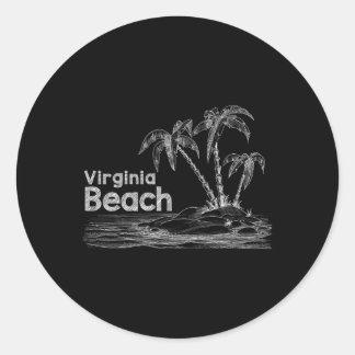 Virginia Beach Family Vacation Shirt  Classic Round Sticker