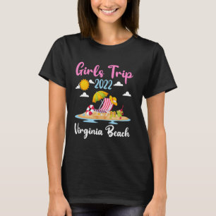 Virginia Beach Girls Trip 2025 Summer Vacation Mat T-Shirt