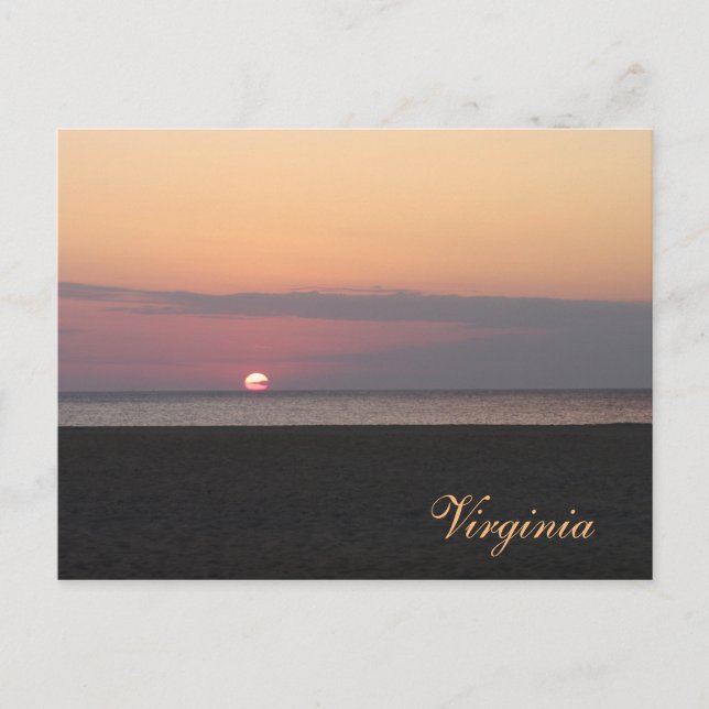 Virginia Beach in the Morning Postcard (Front)