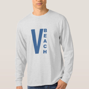 VIRGINIA BEACH long sleeve ash T-shirt