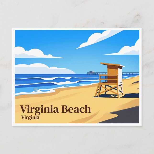 Virginia Beach Postcard (Front)