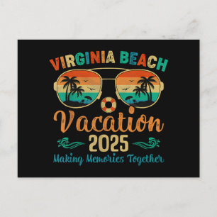 Virginia Beach Vacation 2025 Friends Family Summer Holiday Postcard