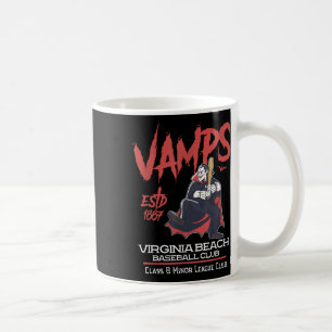 Virginia Beach Vamps Minor League Retro Baseball T Coffee Mug