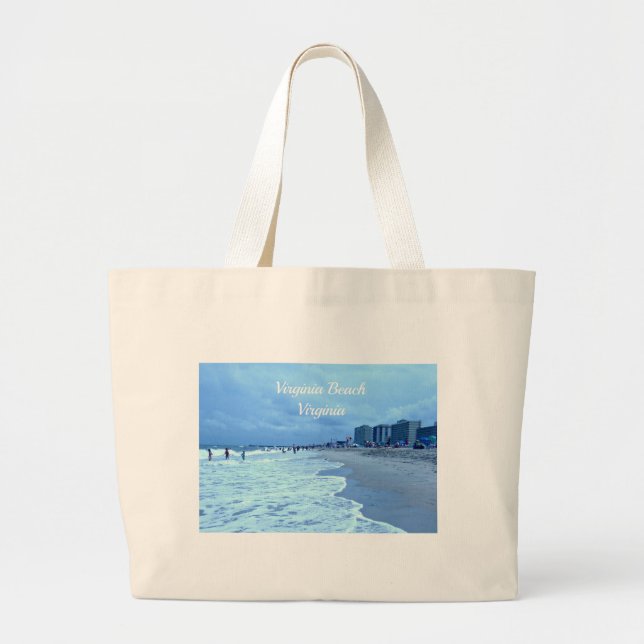Virginia Beach, Virginia Large Tote Bag (Front)