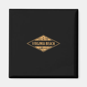 Virginia Beach Virginia Souvenir Vacation Vintage Magnet