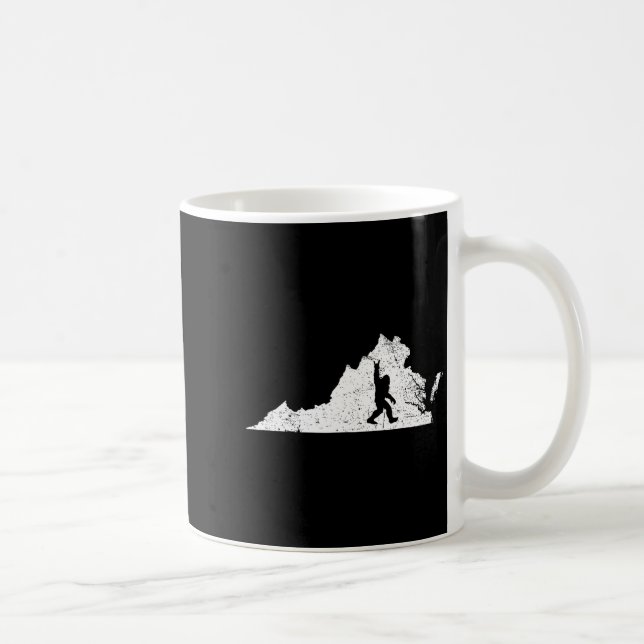 Virginia Bigfoot Sasquatch Funny Appalachian Men K Coffee Mug (Right)
