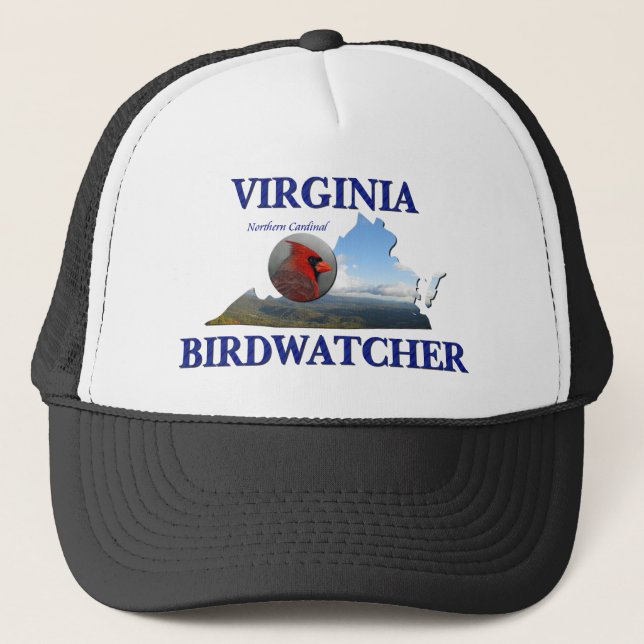Virginia Birdwatcher Trucker Hat (Front)