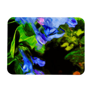 Virginia Bluebell Wildflower Impressionist Magnet