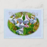 Virginia Bluebells Happy Birthday Coordinated Item