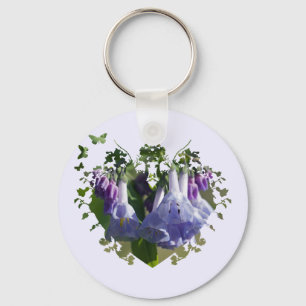 Virginia Bluebells Wildflowers Key Ring