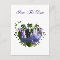 Virginia Bluebells Wildflowers - Save The Date