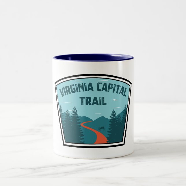 Virginia Capital Trail Two-Tone Coffee Mug (Center)