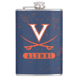 Virginia Cavaliers Alumni Distressed Hip Flask