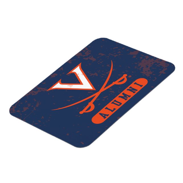Virginia Cavaliers Alumni Distressed Magnet (Left Side)