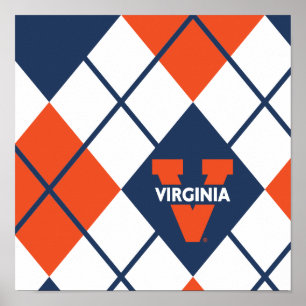 Virginia Cavaliers Argyle Poster
