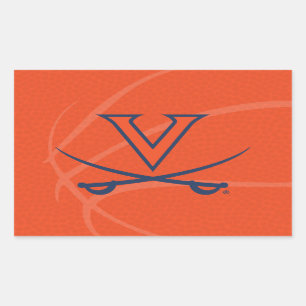 Virginia Cavaliers Basketball Rectangular Sticker