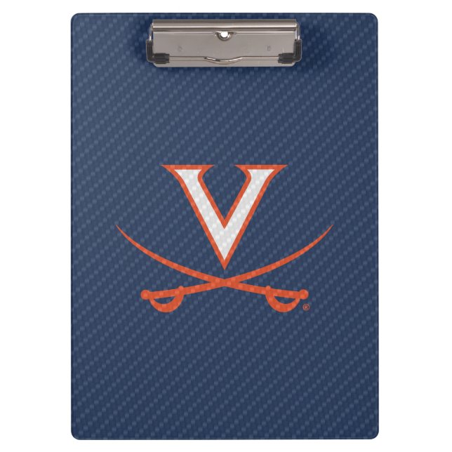Virginia Cavaliers Carbon Fiber Clipboard (Front)