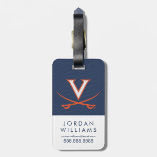 Virginia Cavaliers Carbon Fibre Luggage Tag