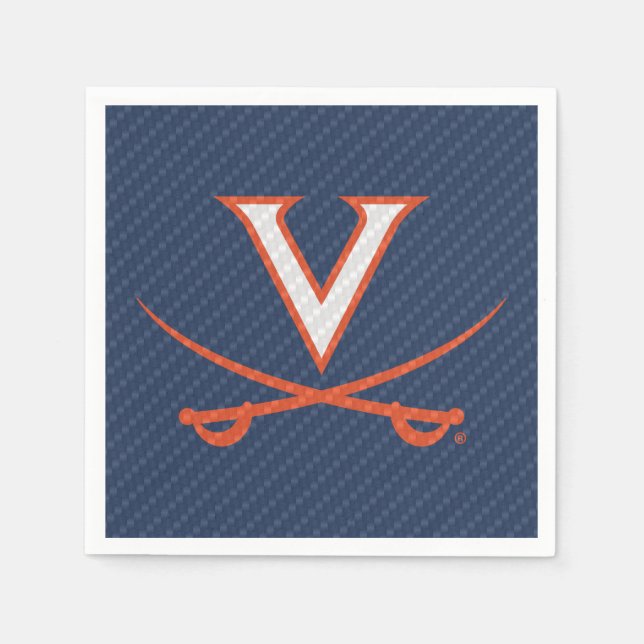 Virginia Cavaliers Carbon Fibre Napkin (Front)