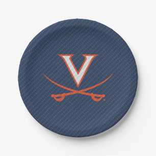 Virginia Cavaliers Carbon Fibre Paper Plate