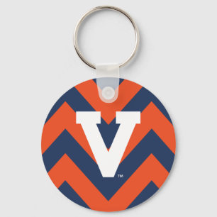 Virginia Cavaliers Chevron Key Ring