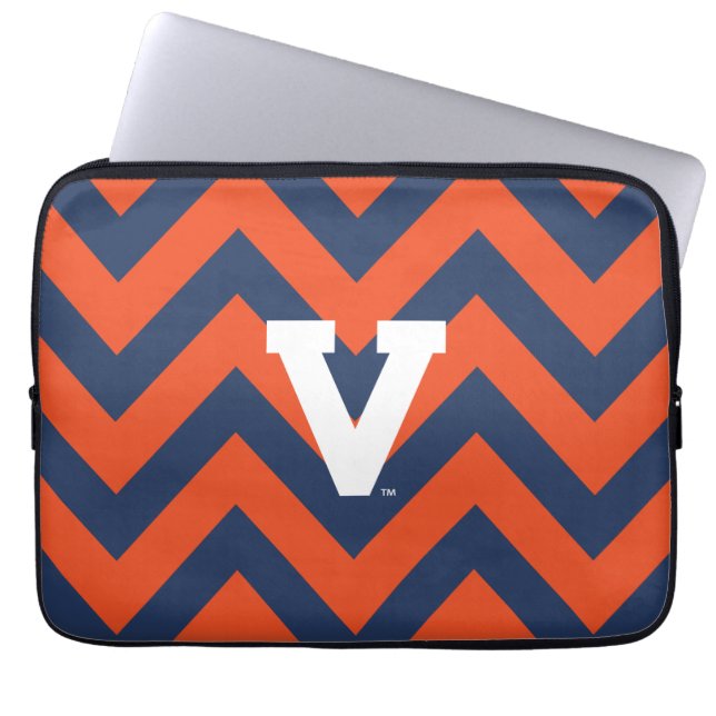 Virginia Cavaliers Chevron Laptop Sleeve (Front)