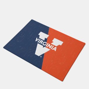 Virginia Cavaliers Color Block Distressed Doormat