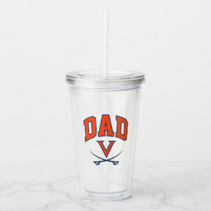 Virginia Cavaliers Dad Acrylic Tumbler