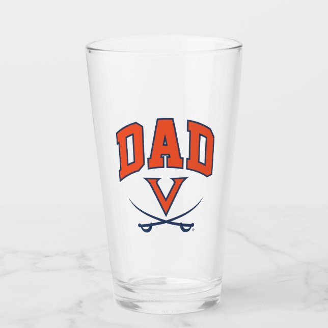 Virginia Cavaliers Dad Glass (Front)