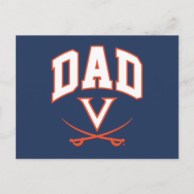 Virginia Cavaliers Dad Invitation Postcard (Front)
