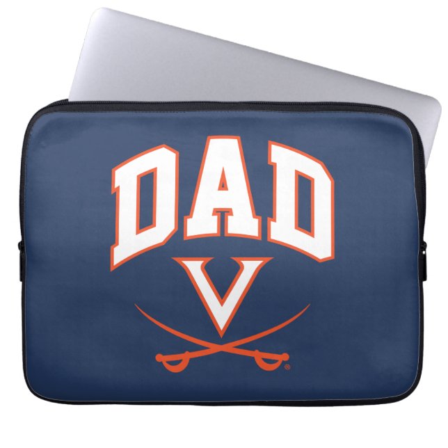 Virginia Cavaliers Dad Laptop Sleeve (Front)